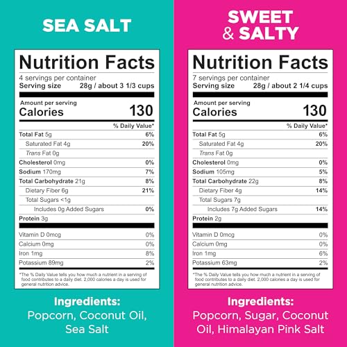 PUR Popcorn | Coconut Oil | Sweet & Salty Snacks