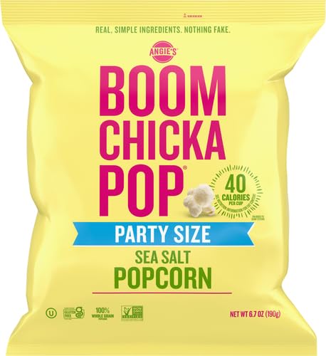 Angie's BOOMCHICKAPOP Sea Salt Popcorn - Party Size