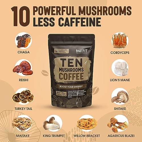 Organic Mushroom Coffee Blend for Focus & Gut Health