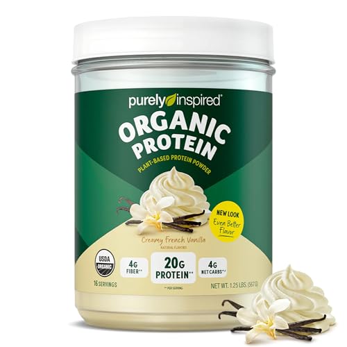 Creamy French Vanilla Plant-Based Protein Powder 16 Servings