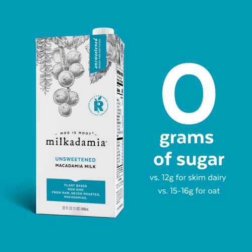 Milkadamia Unsweetened Macadamia Milk - 32 Fl Oz