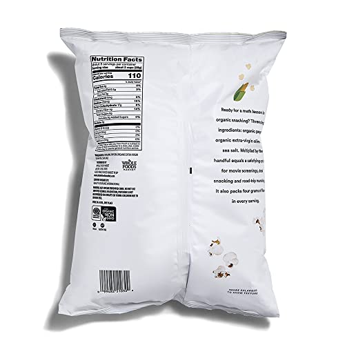 Organic Extra Virgin Olive Oil Sea Salt Popcorn