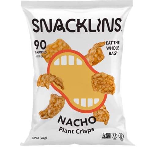 Snacklins Nacho Plant-Based Crisps - Gluten Free Vegan