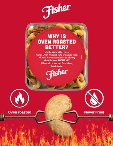 Fisher Deluxe Mixed Nuts, Oven Roasted, 1.5 lb