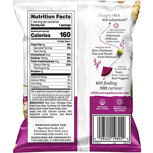 Chickpea Veggie Crisps by Off The Eaten Path
