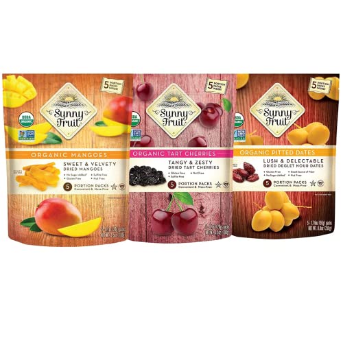 Organic Dried Fruit Variety Pack - 6 Bags