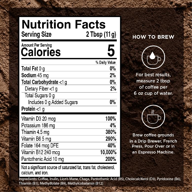VitaCup Focus Mushroom Coffee with Lion's Mane & Chaga