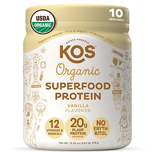 KOS Organic Vanilla Plant-Based Protein Powder