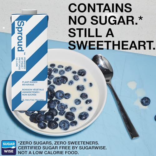 Sprowt Unsweetened Dairy-Free Pea Protein Milk 6-Pack