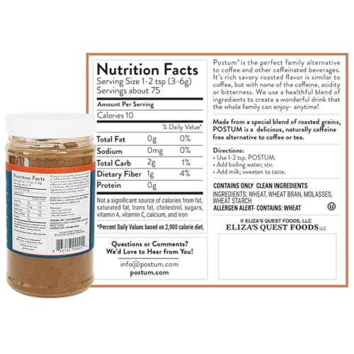 Postum Original Caffeine-Free Coffee Substitute - 8oz