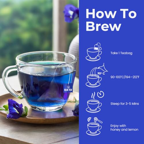 Butterfly Pea Herbal Tea - 30 Plant-Based Bags