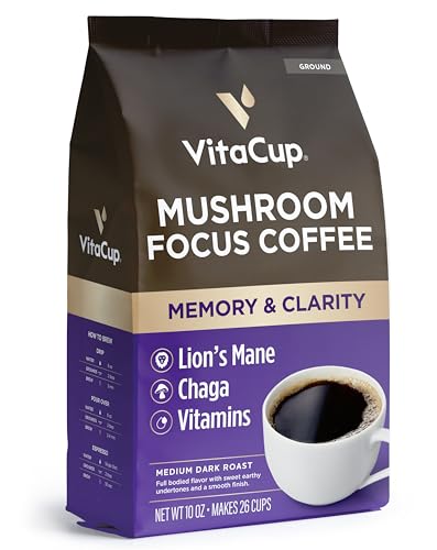 VitaCup Focus Mushroom Coffee - Enhance Focus & Clarity