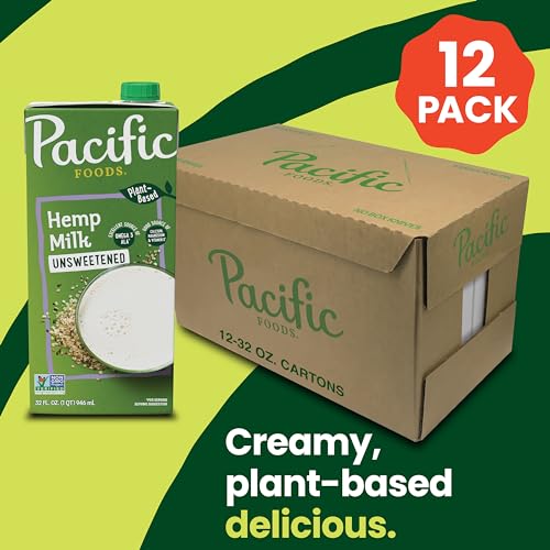Pacific Foods Original Unsweetened Hemp Beverage, 12-pack