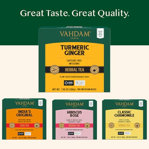 Turmeric Ginger Tea Bags - 100 Count