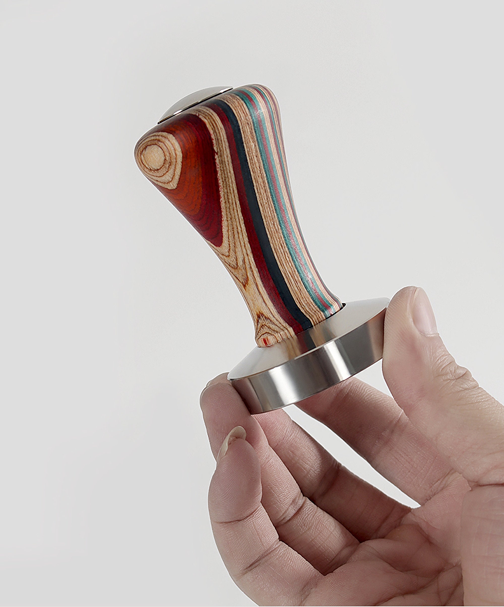 Colorful Wood Handle Espresso Tamper for Coffee Lovers
