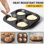 Yomvzake Nonstick Air Fryer Muffin Pan Set