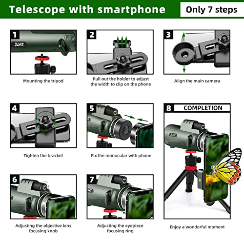 High Power 40X60 Monocular with Tripod & Adapter
