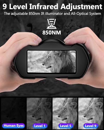 4K Night Vision Binoculars with Camera and Zoom