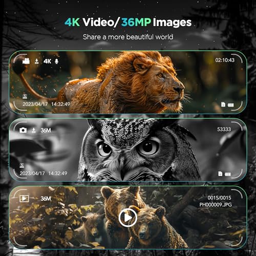 4K Night Vision Binoculars with 8.1" Screen