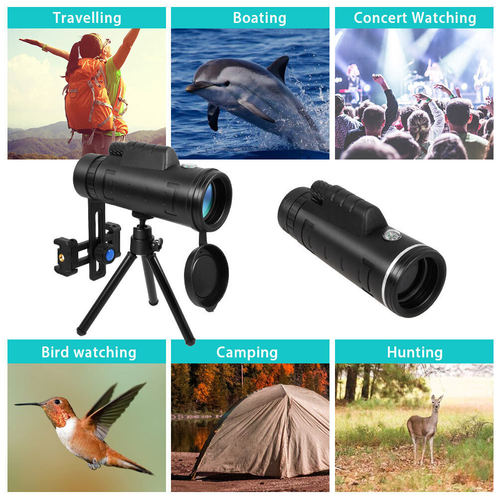 80x100 HD Monocular Telescope for Day/Night Use