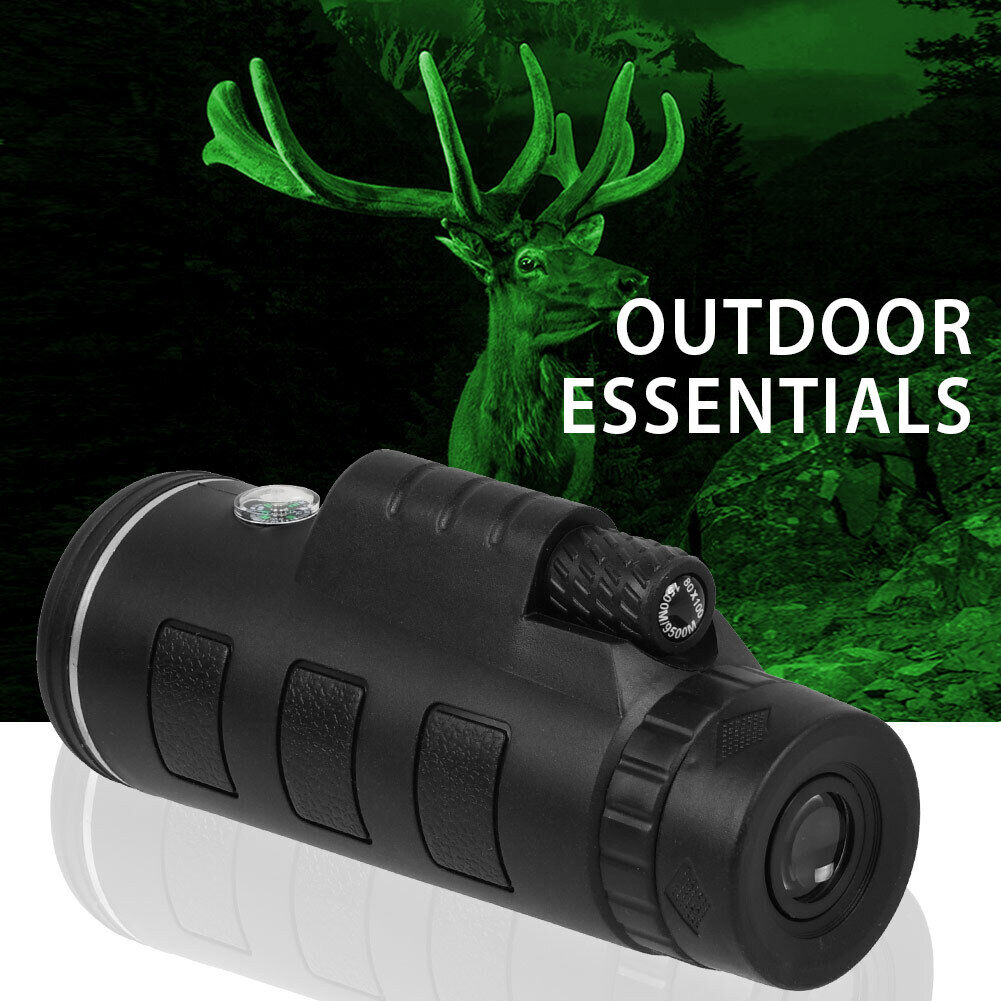 80x100 HD Monocular Telescope for Day/Night Use