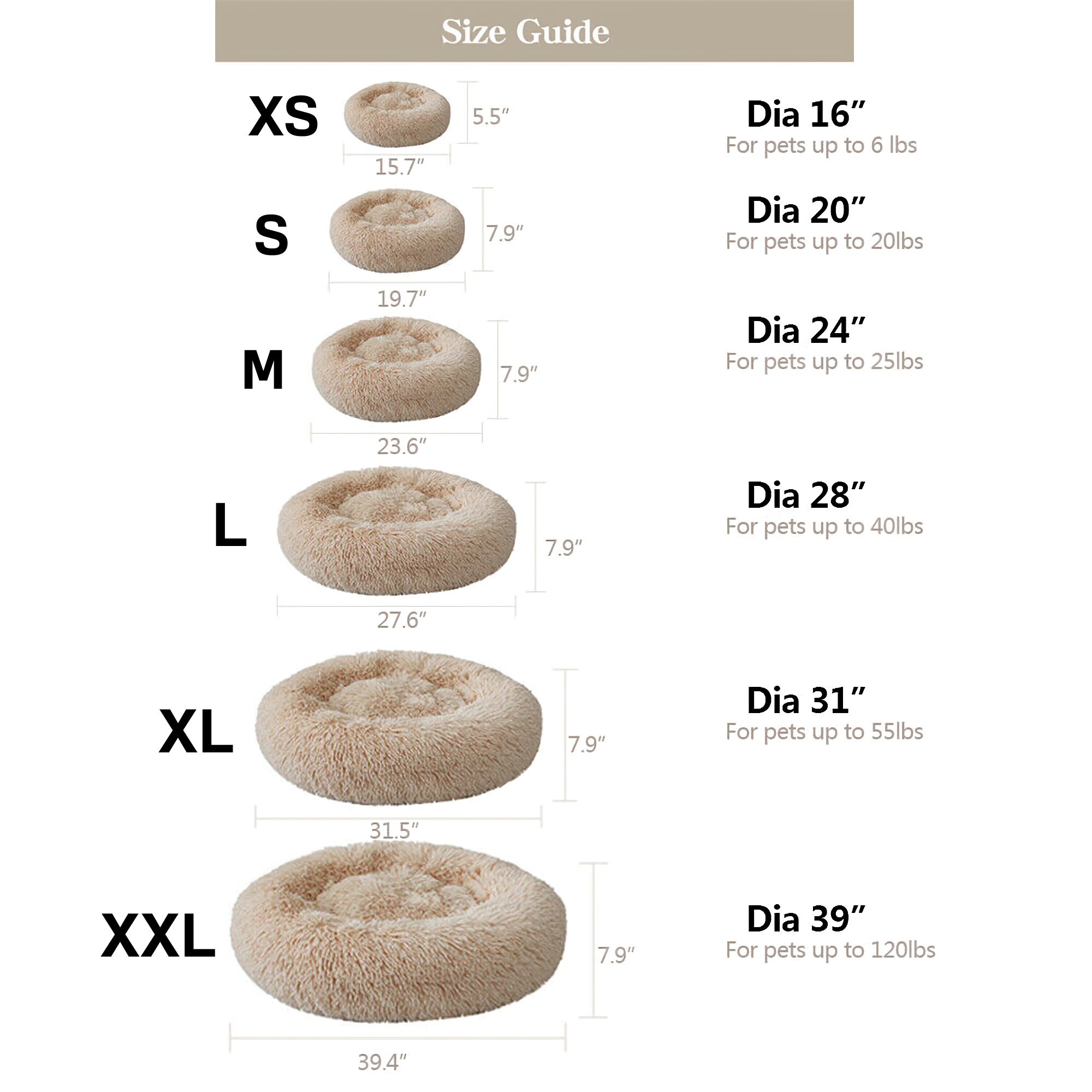 Cozy Fluffy Donut Cat Bed for Calm Sleeping