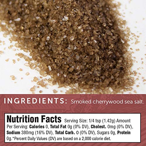 Organic Smoked Cherrywood Sea Salt - 10 oz