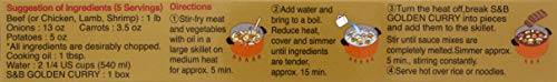 S&B Golden Medium Hot Curry Sauce Mix 92g