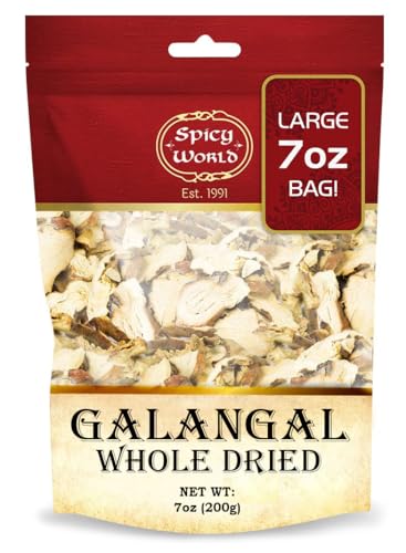 10 Ounce Resealable Bag of Dried Galangal Slices