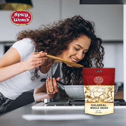 10 Ounce Resealable Bag of Dried Galangal Slices