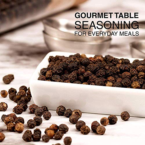 Black Tellicherry Peppercorns for Grinders - 1 lb