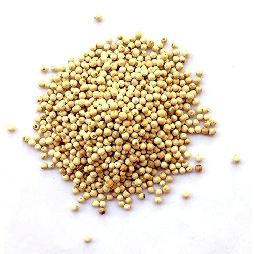Organic White Peppercorns - Premium Quality - 3.5 oz