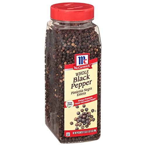 McCormick Whole Black Peppercorns, 17.5 oz