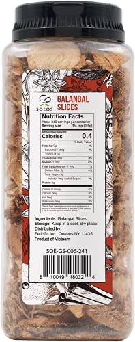 Soeos Galangal Slices - 6oz Package