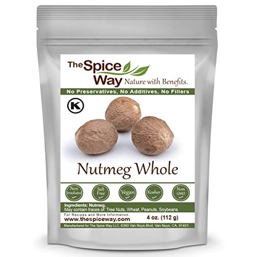 Whole Nutmeg by The Spice Way - 4 oz