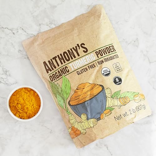 Anthony's Organic Turmeric Root Powder, 2Lbs