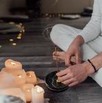 Natural Marble Incense Holder with 9 Stick Holes