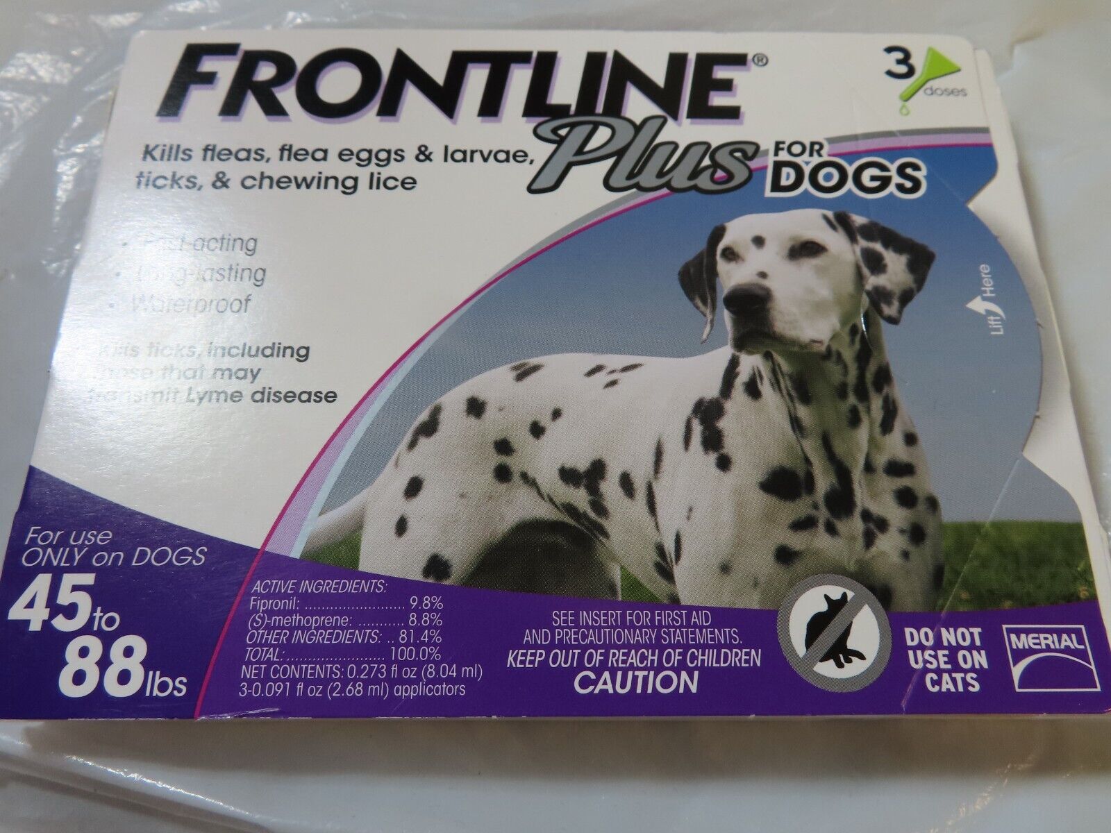 Frontline Plus Flea and Tick Control for Dogs