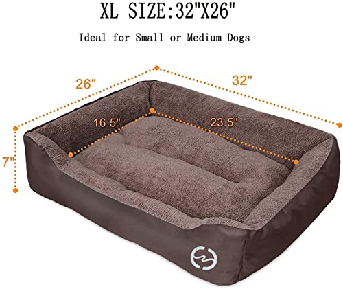 CLOUDZONE Large Dog Bed - Soft, Washable, Nonskid