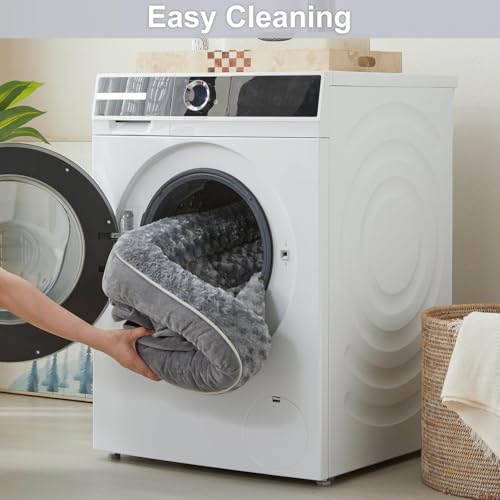 Large Dog Bolster Bed with Waterproof Lining