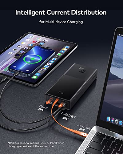 Baseus 65W Portable Power Bank, 20000mAh Fast Charger