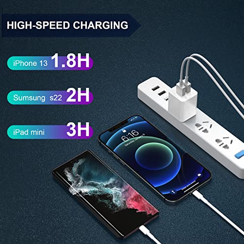 6-Pack iGENJUN Dual USB Wall Charger Block