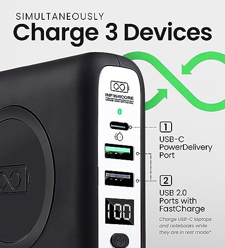 INFINACORE Pandora 8000mAh Wireless Charger Power Bank