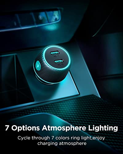 70W Dual USB C Car Fast Charger