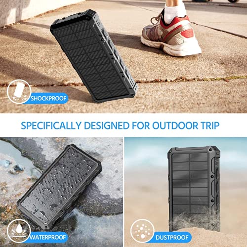 38800mAh Solar Power Bank with Qi Wireless Charging