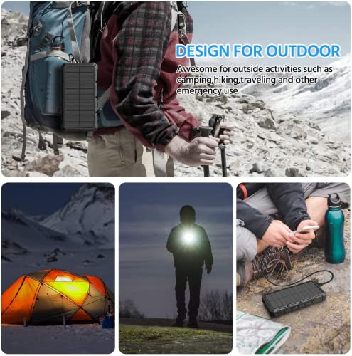 38800mAh Solar Power Bank with Qi Wireless Charging