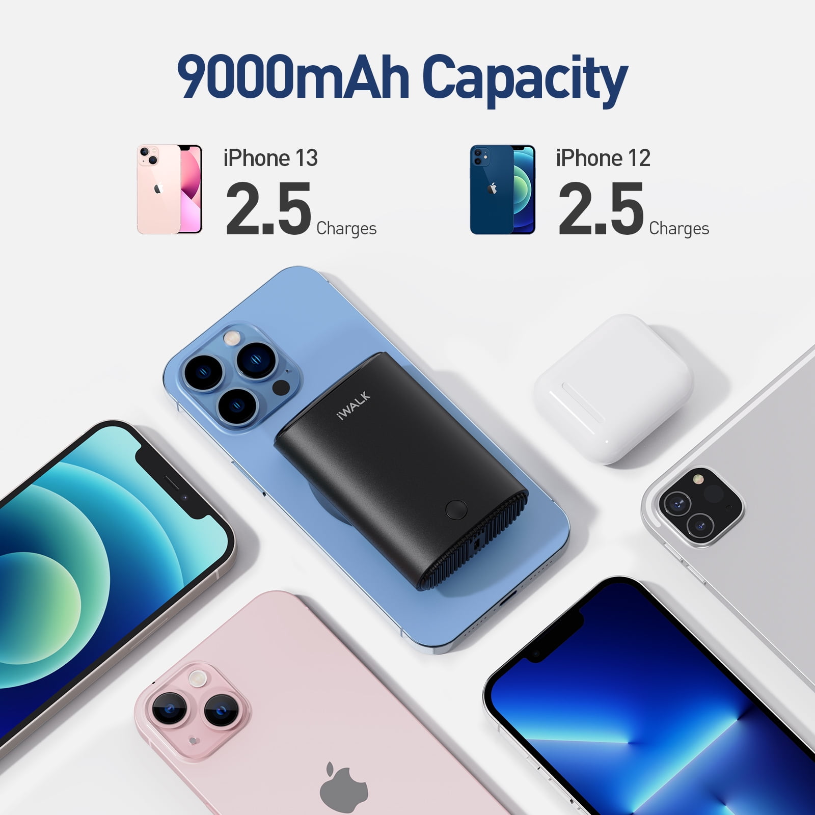 iWALK 9000mAh Magnetic Wireless Power Bank