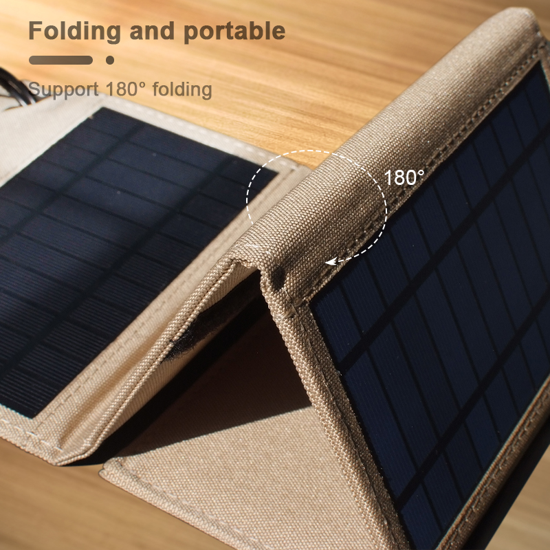 5V 10W Solar Power Bank with 4in1 Cable