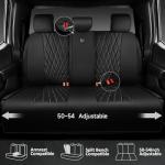 Luxury Faux Leather Waterproof Rear Bench Seat Covers