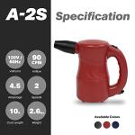 XPOWER A-2S Electric Air Duster - Navy Blue